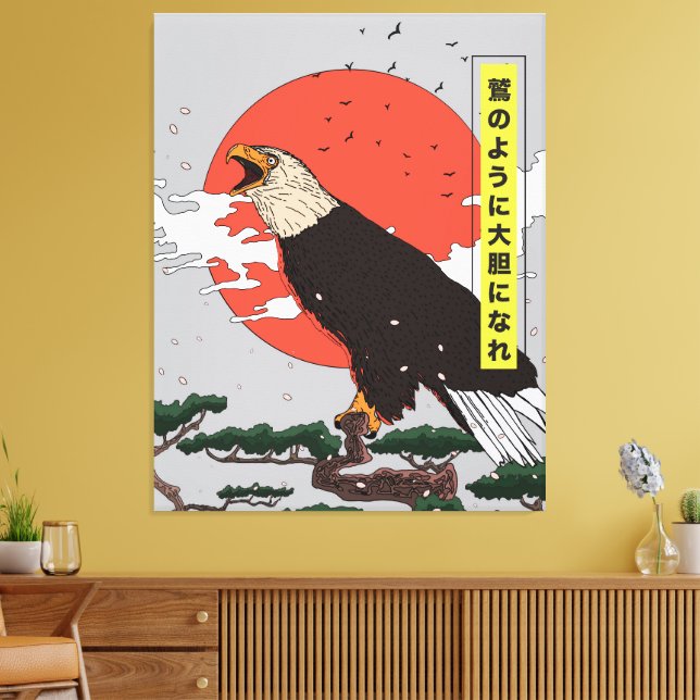 Lienzo Águila dorada manga (Insitu (Sala de estar))