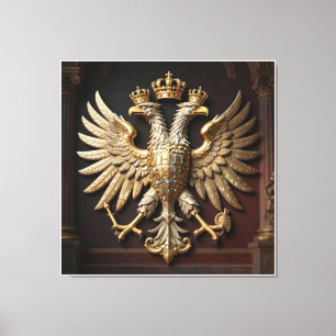 Lienzo Águila Imperial Ornata Bajo Relieve con Incisiones