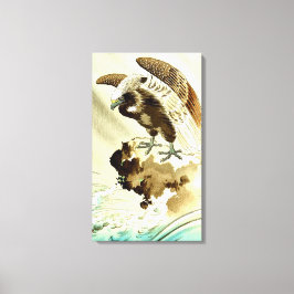 Lienzo Águila sobre las olas Tsuchiya Koitsu de los años 