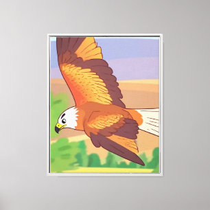Lienzo águila volando