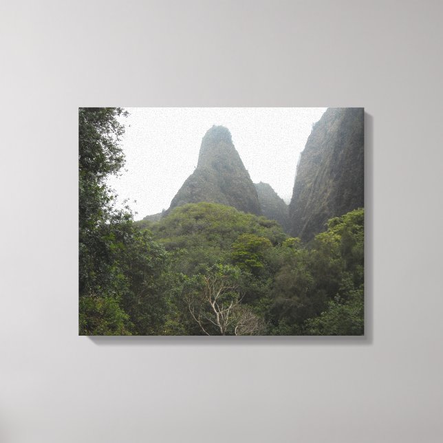 Lienzo Agujas Iao en Maui, Hawái (Anverso)