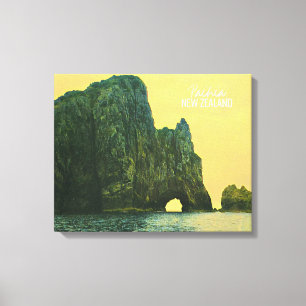 Lienzo Agujero de Nueva Zelanda en la roca
