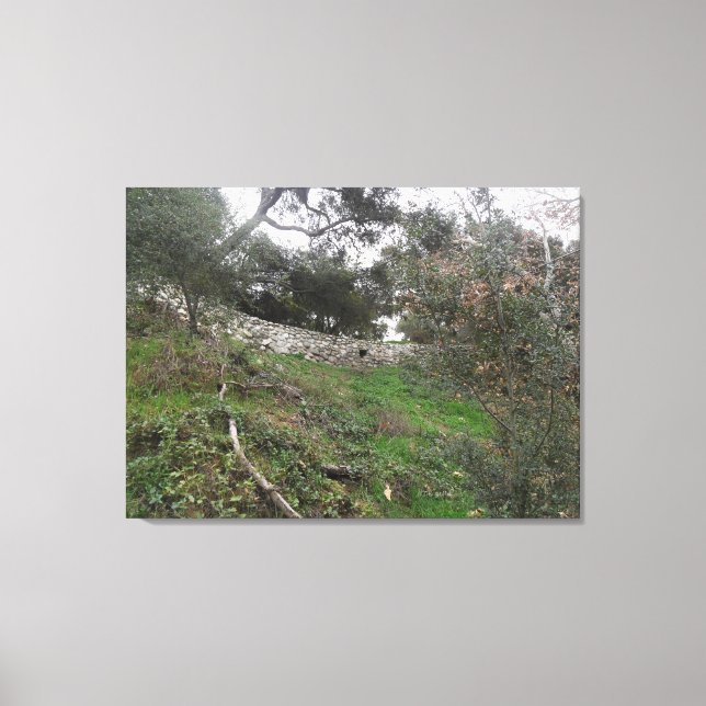 Lienzo Agujero en la pared de roca (Anverso)