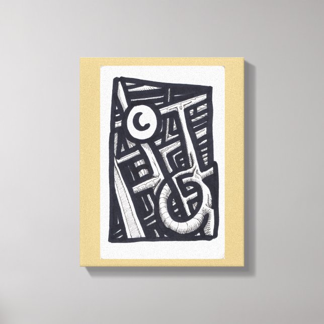 Lienzo ¿Agujero en uno? (sin transparencia) (Anverso)