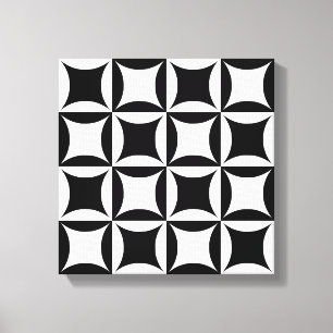 Lienzo Agujero negro en el patrón de la puerta del graner