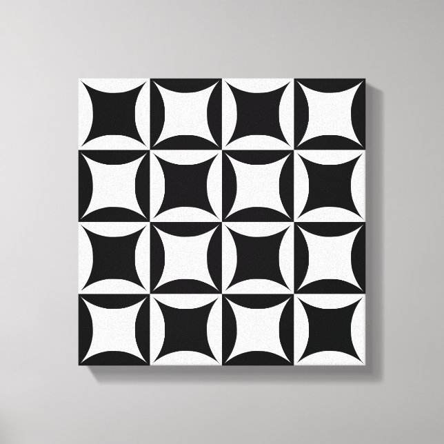 Lienzo Agujero negro en el patrón de la puerta del graner (Anverso)