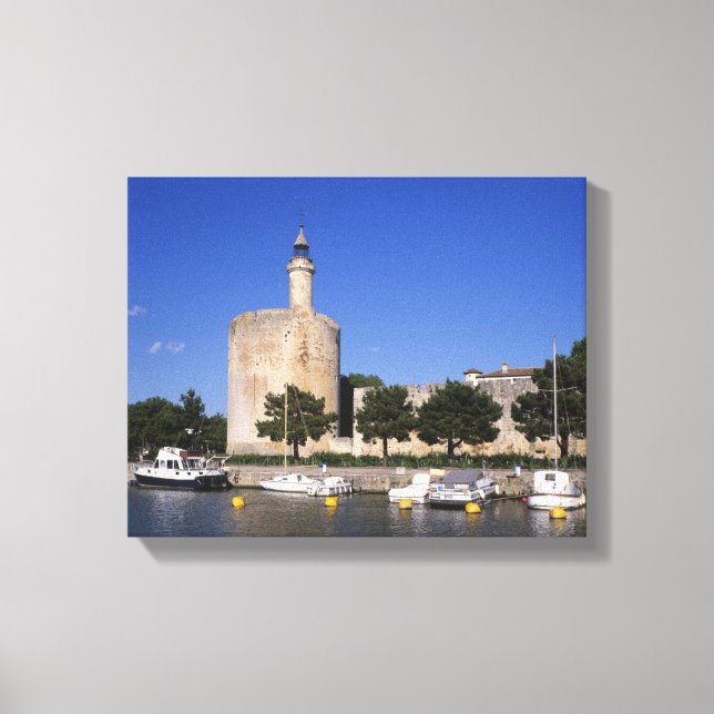 Lienzo Aigues Mortes, Canal de Ródano y Sète, Gard, (Anverso)