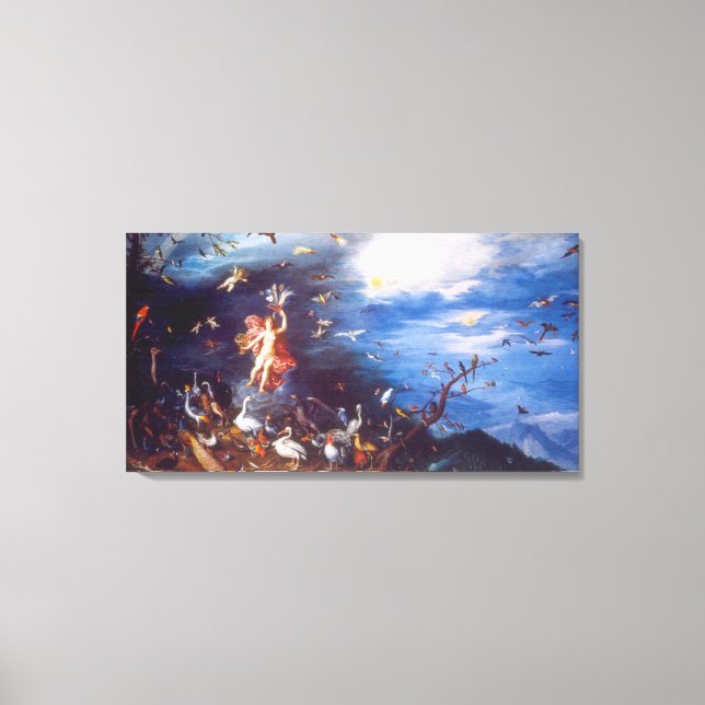 Lienzo Air, de Jan Brueghel el mayor (Anverso)