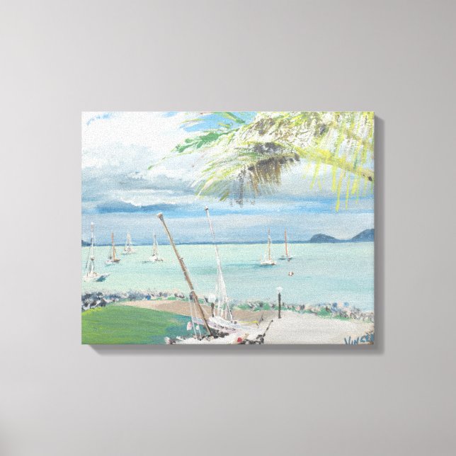 Lienzo Airlie Beach Australia. 1998 (Anverso)