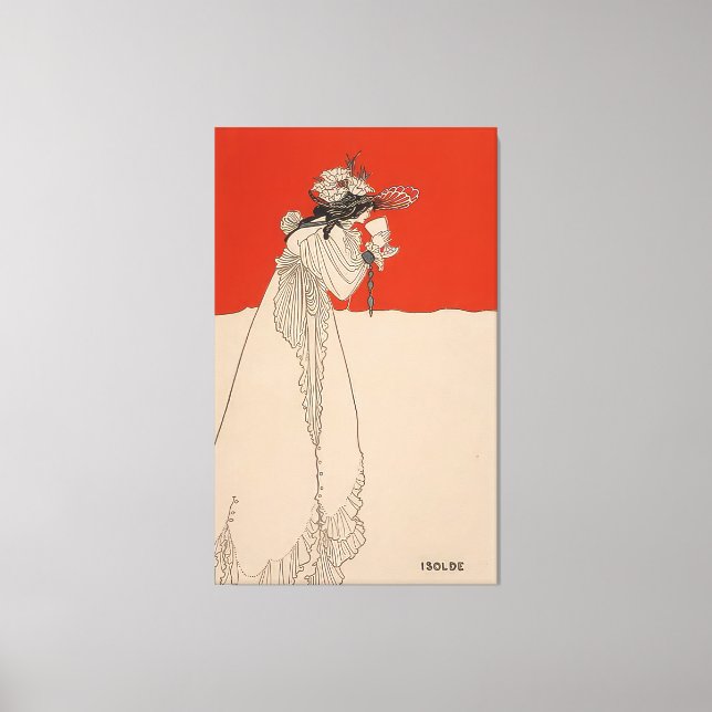 Lienzo Aislado por Aubrey Beardsley (Anverso)