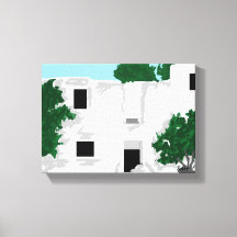 Ajuste de lienzo/Monasterio de Paleokastro Grecia