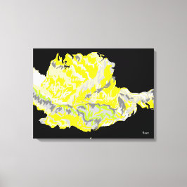 Lienzo Ajuste de lienzo/ Rosa amarillo