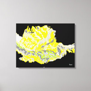 Lienzo Ajuste de lienzo/ Rosa amarillo