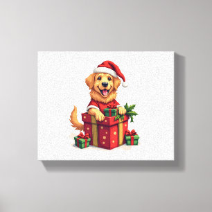 Lienzo Ajuste de regalo de Golden Retriever