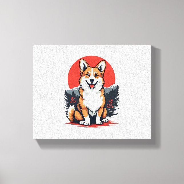 Lienzo Akita Inu Dog (Anverso)