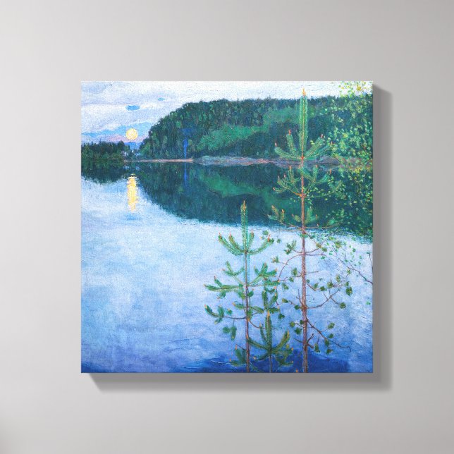 Lienzo Akseli Gallen-Kallela - Noche de primavera (Anverso)