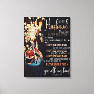 Lienzo Al decorador de mi marido, letra de citas de amor