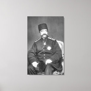 Lienzo Al-Dinar Shah Qajar de Naser de Persia