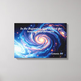 Lienzo Al principio, Dios y el Verso de la Creación