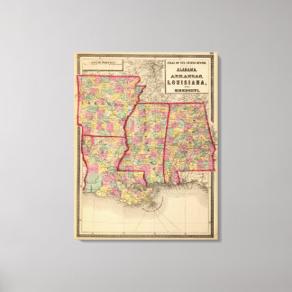Lienzo Alabama, Arkansas, Luisiana y Misisipi