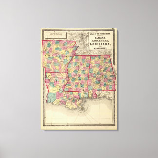 Lienzo Alabama, Arkansas, Luisiana y Misisipi 2