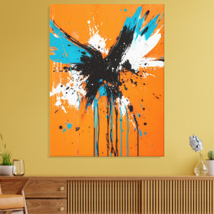 Lienzo Alas abstractas de la libertad