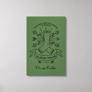 Lienzo Alas de Frida Kahlo el   a volar