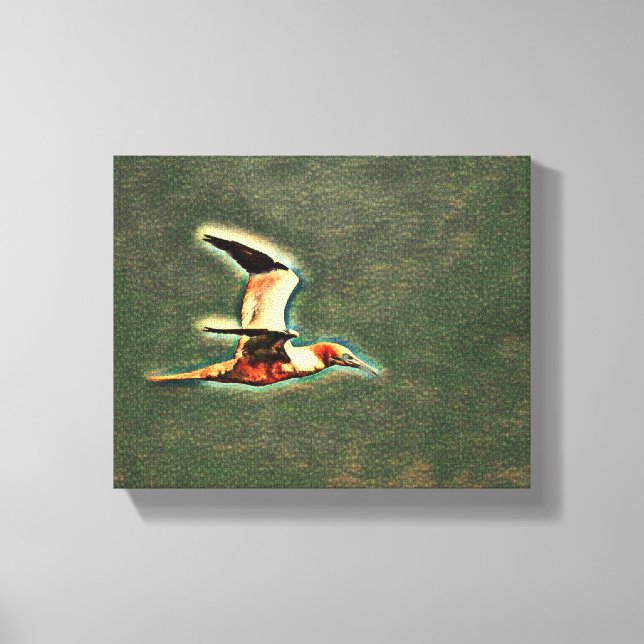 Lienzo "Alas de la armonía: Aves al cielo abierto" (Anverso)