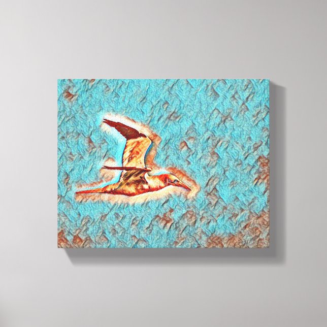 Lienzo Alas de la armonía: Aves en el cielo abierto" (Anverso)