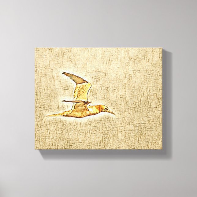 Lienzo Alas de la armonía: Aves en el cielo abierto" (Anverso)