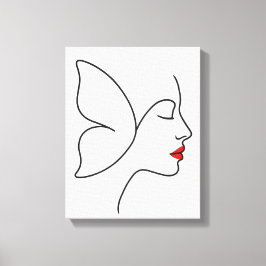 Lienzo Alas emergentes - Retrato oculto de curación de ma