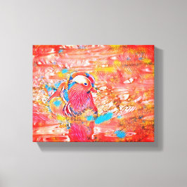 Lienzo Alas sobre el muelle: un escape pacífico"