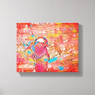 Lienzo Alas sobre el muelle: un escape pacífico"