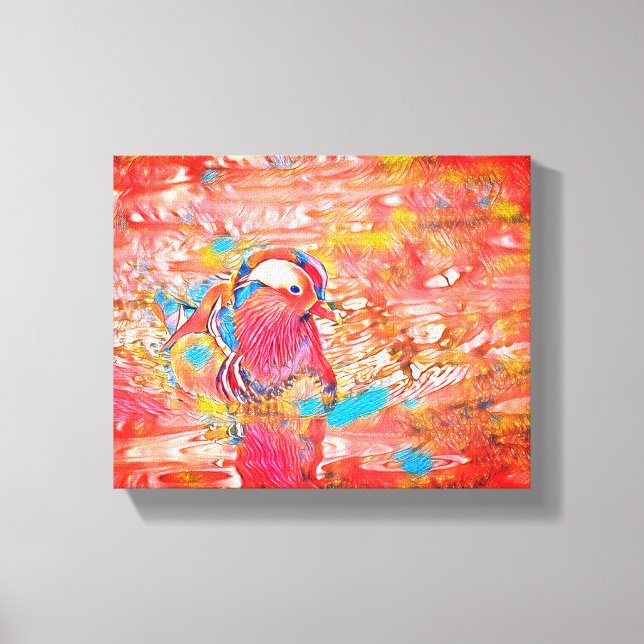 Lienzo Alas sobre el muelle: un escape pacífico" (Anverso)