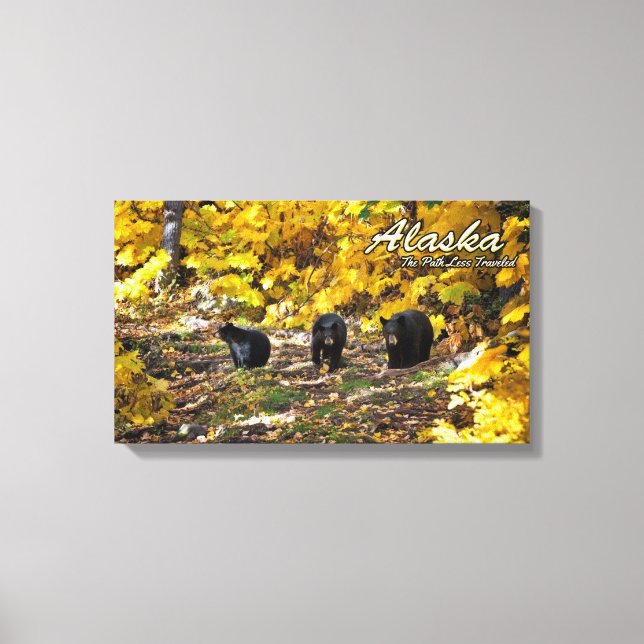 Lienzo Alaska El Camino Menos Viajado (Anverso)