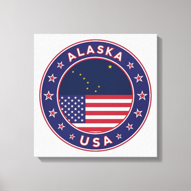 Lienzo Alaska, Estados Unidos (Anverso)