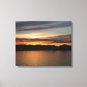 Lienzo Alaskan Sunset II Hermosa Fotografía de Alaska