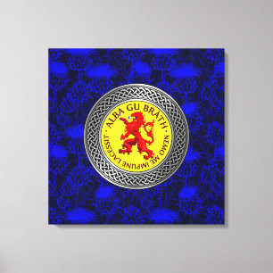 Lienzo Alba Gu Brath Lion Rampant Knot