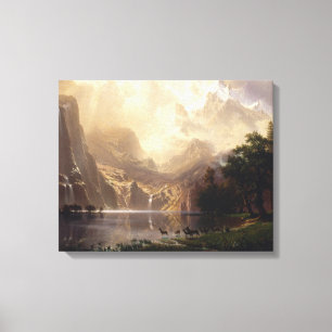Lienzo Albert Bierstadt - entre Sierra Nevada