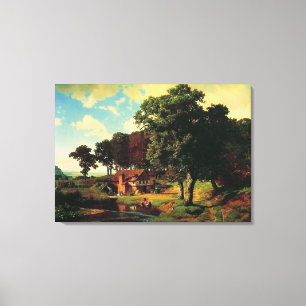 Lienzo Albert Bierstadt, Un Molino Rústico