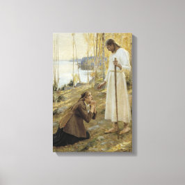 Lienzo Albert Edelfelt - Cristo y María Magdalena
