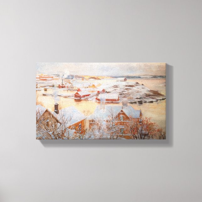 Lienzo Albert Edelfelt - Diciembre (Anverso)