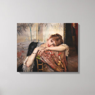 Lienzo Albert Edelfelt - La parisina / Virginie