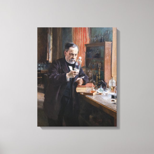 Lienzo Albert Edelfelt - Retrato de Louis Pasteur (Anverso)