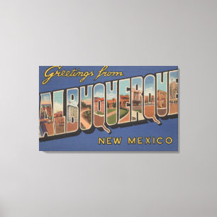Lienzo Albuquerque, New México - escenas grandes de la