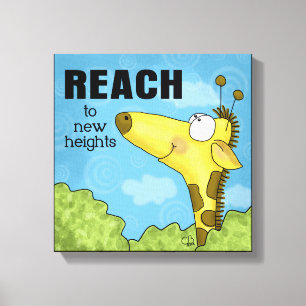 Lienzo Alcance de la jirafa de New Heights
