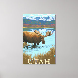 Lienzo Alces DrinkingUtah