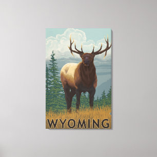Lienzo Alces SceneWyoming