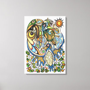 Lienzo Alcohol del Shaman:  Sueño de Thunderbird (NORTE)