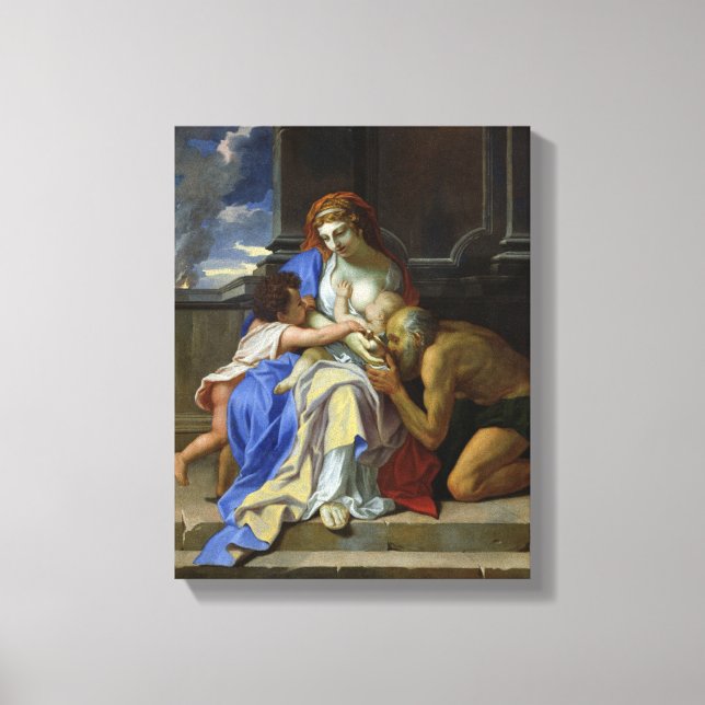 Lienzo Alegoría de la caridad, c.1642-48 (Anverso)